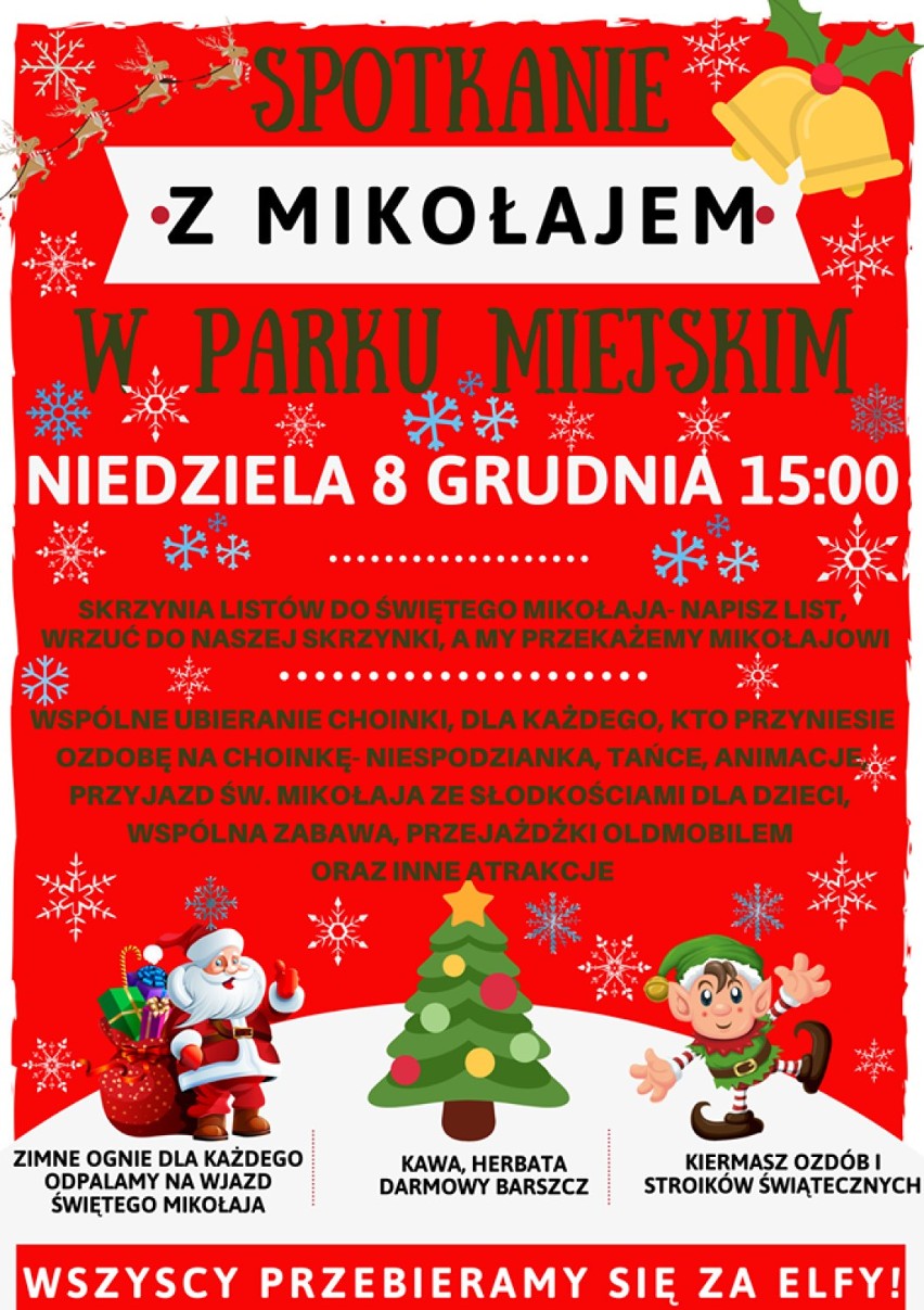 Kłecko: Mikołajki w Parku Miejskim - niespodzianki, występy i wspólne ubieranie choinki