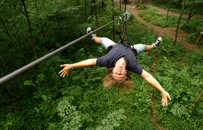 Kolejną propozycją jest ekstremalny park linowy na Bemowie....