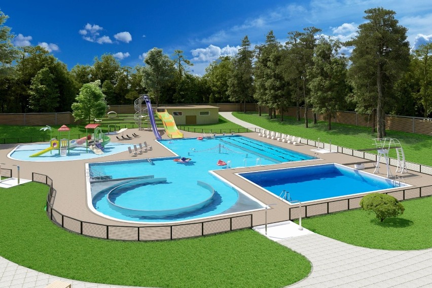Inwestycje w Oleśnie - planowany nowy basen odkryty przy ul....