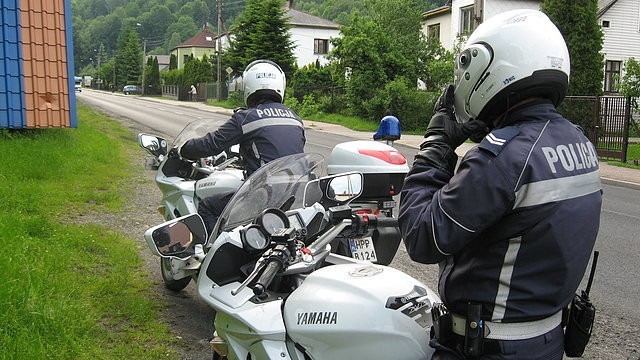 Akcja motocykl w Beskidach