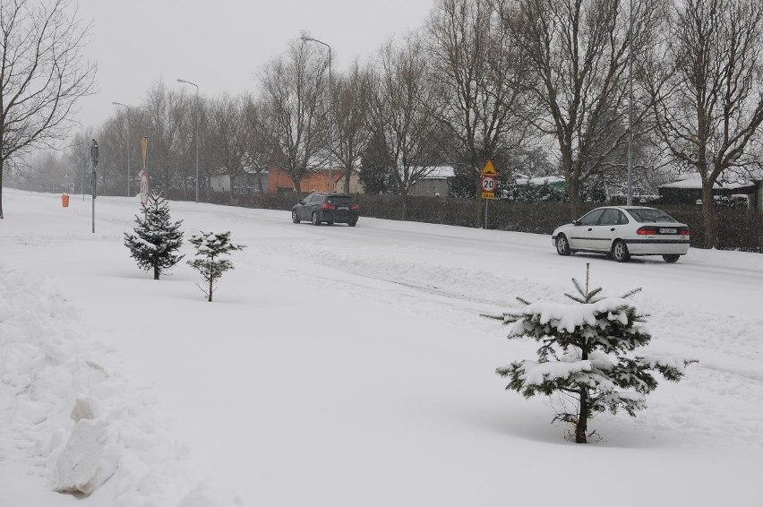 Obfite opady śniegu dotarły nad nasz region. Uważajcie na drogach!