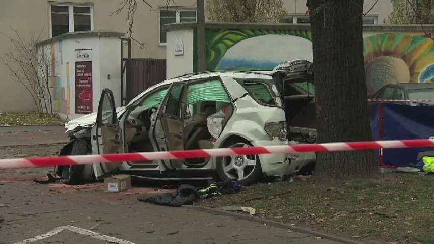 Wypadek na Myśliwieckiej. Kierowca był pijany, pasażer nie...