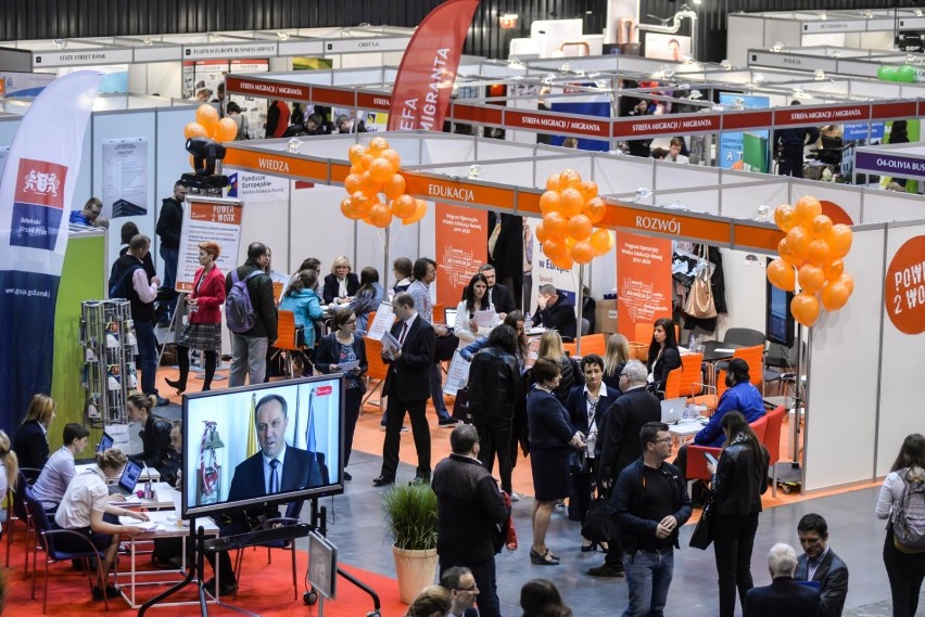 Tysiące osób na Metropolitalnych Targach Pracy w AmberExpo w Gdańsku [zdjęcia]