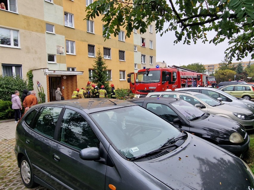 Pożar mieszkania we Włocławku