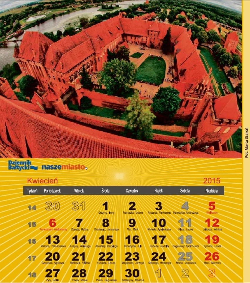 Kalendarz powiatu malborskiego 2015 stworzony dzięki zdjęciom od Czytelników