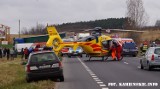 Wypadek na drodze krajowej nr 3 koło Płocina [ZDJĘCIA, WIDEO aktl.]