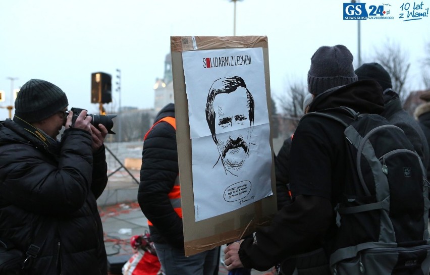 Protest studentów w Szczecinie
