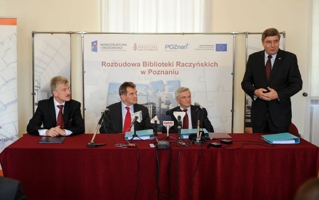 Dzisiaj podpisano umowę na rozbudowę Biblioteki Raczyńskich