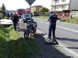 Wypadek w gminie Ładzice: w Woli Jedlińskiej motocyklista zderzył się z samochodem osobowym