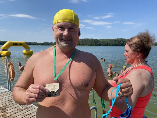 Grand Prix Wielkopolski w pływaniu długodystansowym w Jeziorze Mierzyńskim (14.08.2022)