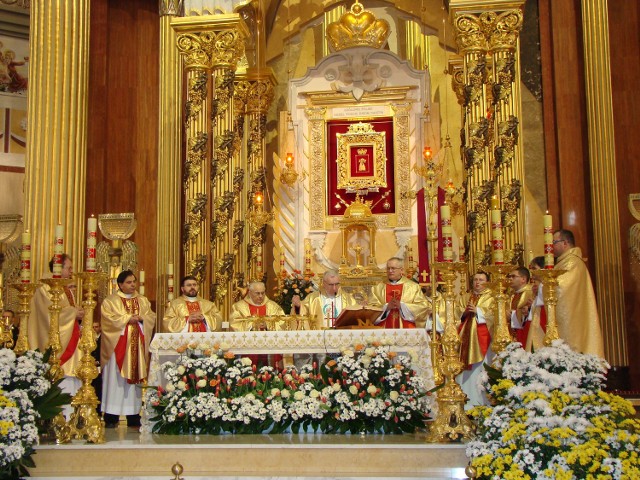 Msza św. w licheńskiej bazylice