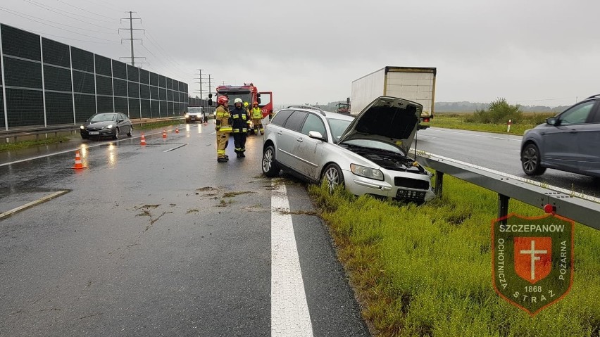 Do jednego z wypadków doszło na A4  na wysokości Bielczy