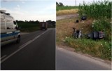 Motocyklista uderzył w betonowy przepust w powiecie włocławskim. Miał 2,5 promila alkoholu w organizmie [zdjęcia]