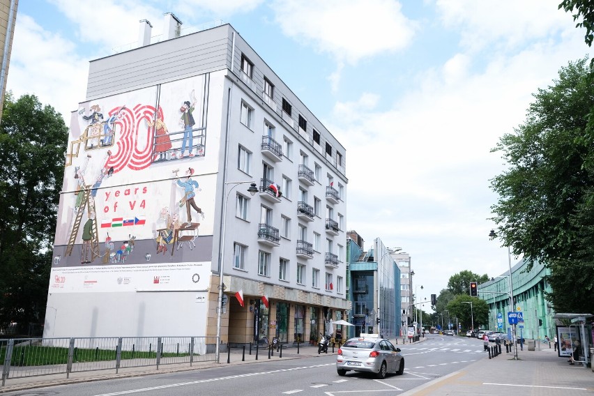 Warszawa. Murale na 30-lecie Grupy Wyszehradzkiej gotowe