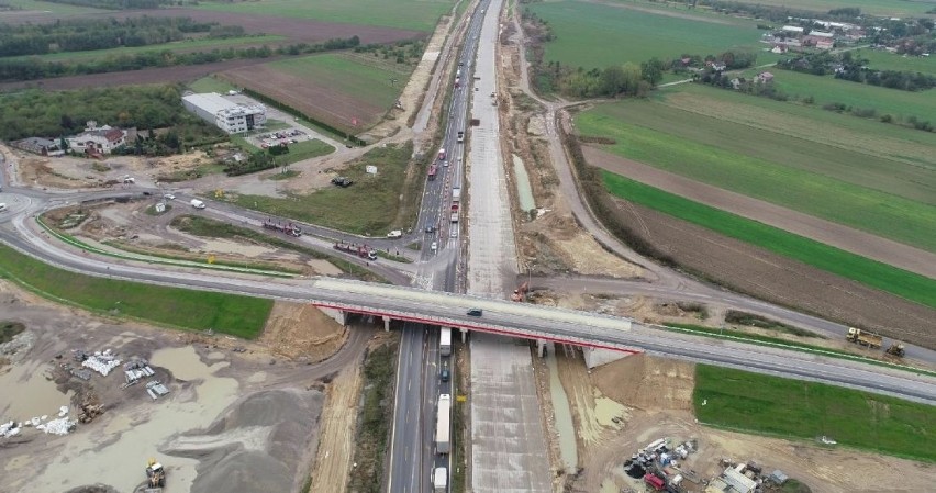 Praktycznie na całej długości odcinka E autostrady A1 lezy...