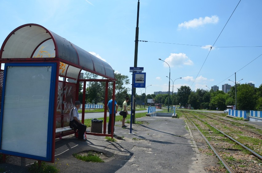 Tak wygląda przystanek przy ulicy Małobądzkiej w Będzinie....