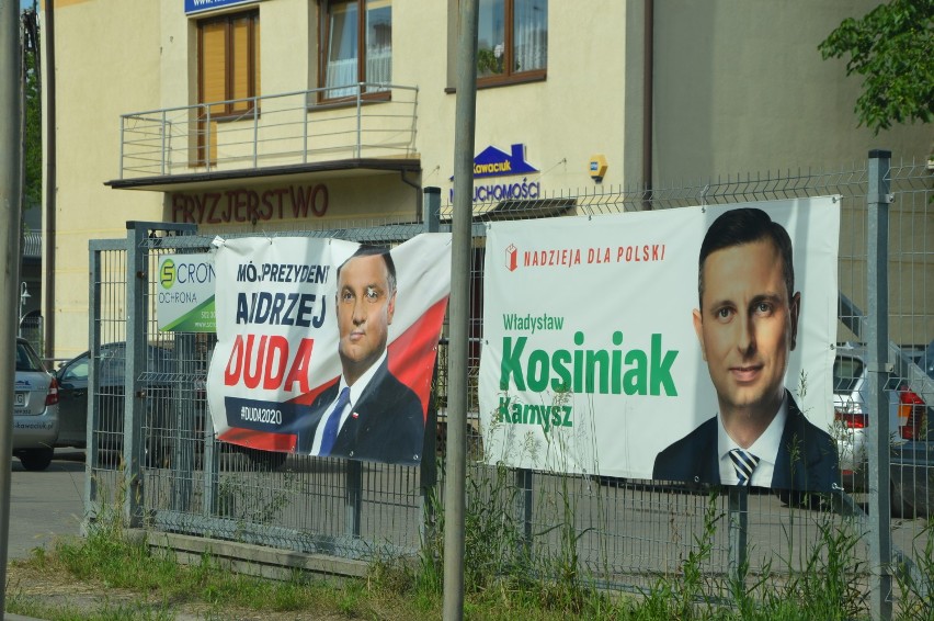 Wybory prezydenckie 2020 w Tomaszowie Maz. Wojna banerowa w mieście [ZDJĘCIA]