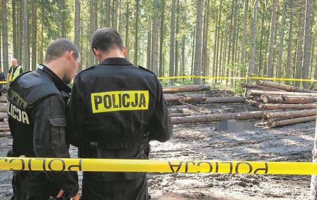 Zwłoki 16-latka znaleziono na polanie w okolicach Brzezin.