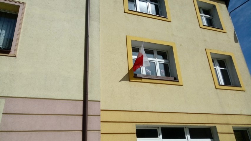 Flagi w Wejherowie 2 maja 2018