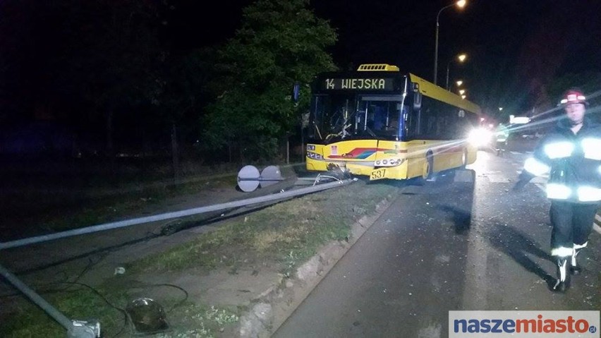 Wypadek na skrzyżowaniu Zbiegniewskiej - Żurawia.