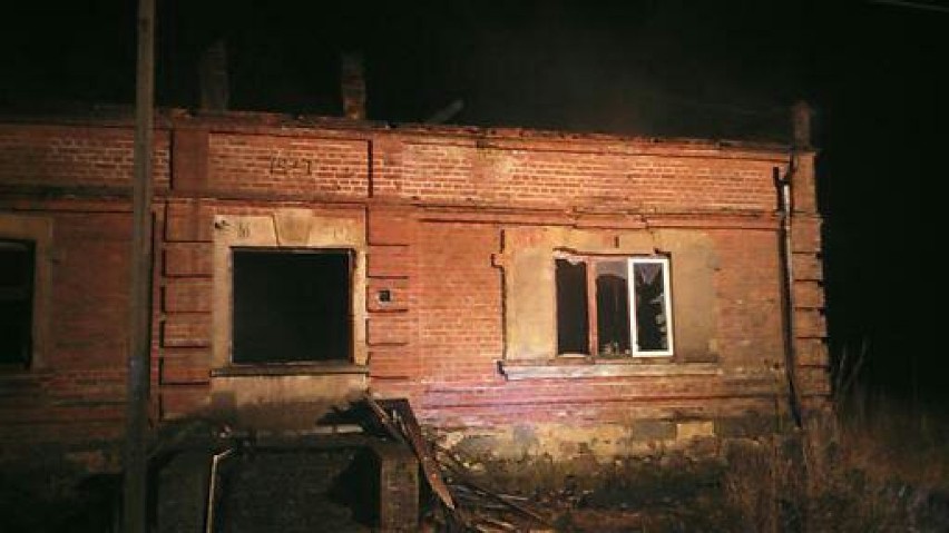 Pożar domu w miejscowości Kobylata