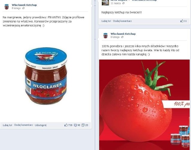 Profil keczupu Włocławek jest największym fanpagem na Facebooku związanym z miastem