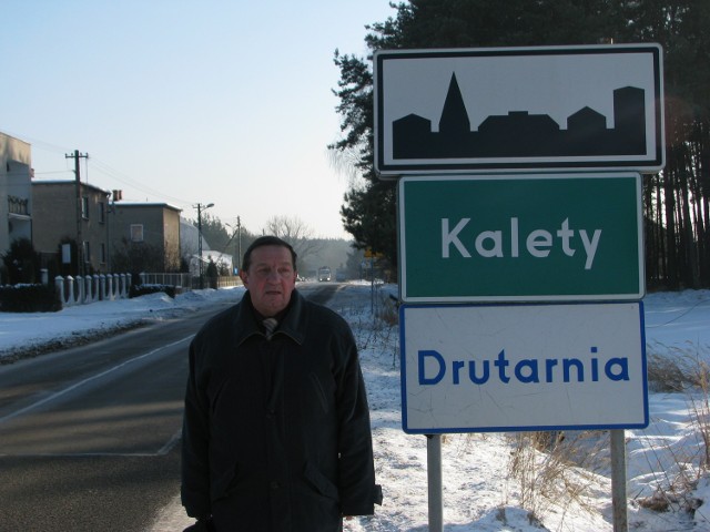 Kazimierz Jelonek w swojej ukochanej Drutarni, dzielnicy Kalet