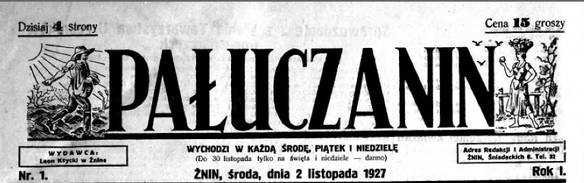 Pierwsze wydanie Pałuczanina z 1927 roku.