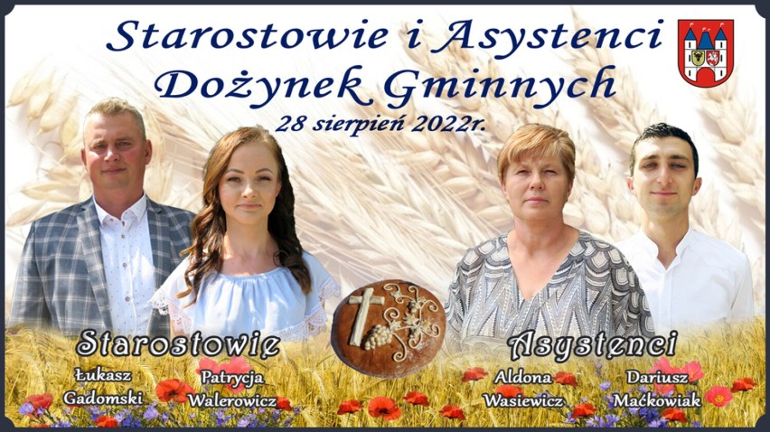 Oto starostowie gminnych dożynek i ich asystenci