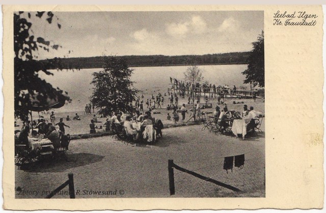 Jezioro Sławskie w Sławie na pocztówkach i zdjęciach sprzed lat, ukazały się na profilu Fraustadt-Wschowa, 15 marca 2019 r. zostały udostępnione przez Urząd Miejski w Sławie na profilu miasta na Facebooku