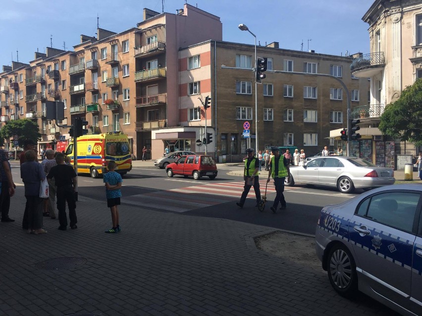 Potrącenie pieszej na ulicy Górnośląskiej w Kaliszu