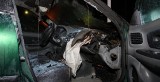 Opole: Na parkingu przy sklepie Lidl prz ulicu Ozimskiej spłonęło auto Renault Laguna [ZDJĘCIA]