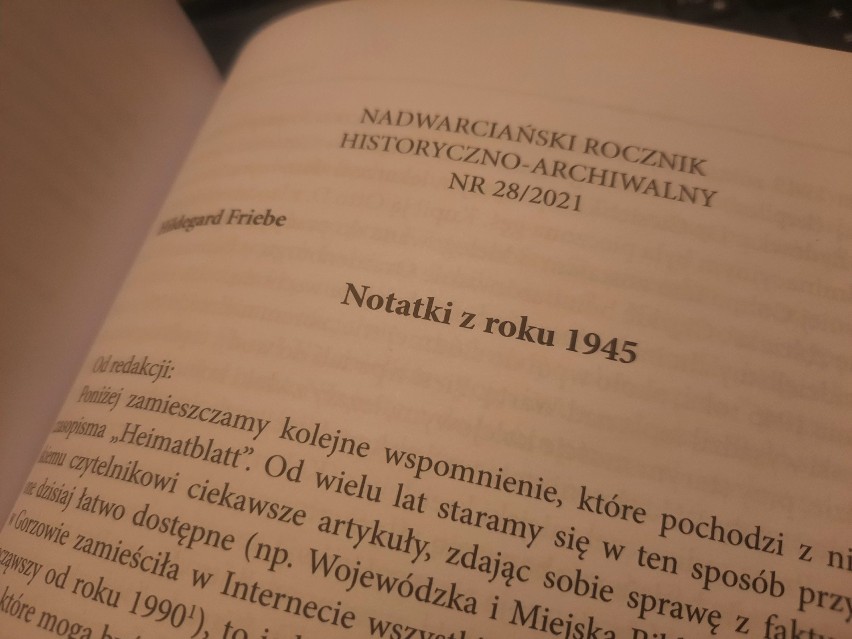 "Nadwarciański Rocznik Historyczno-Archiwalny" ukazuje się...