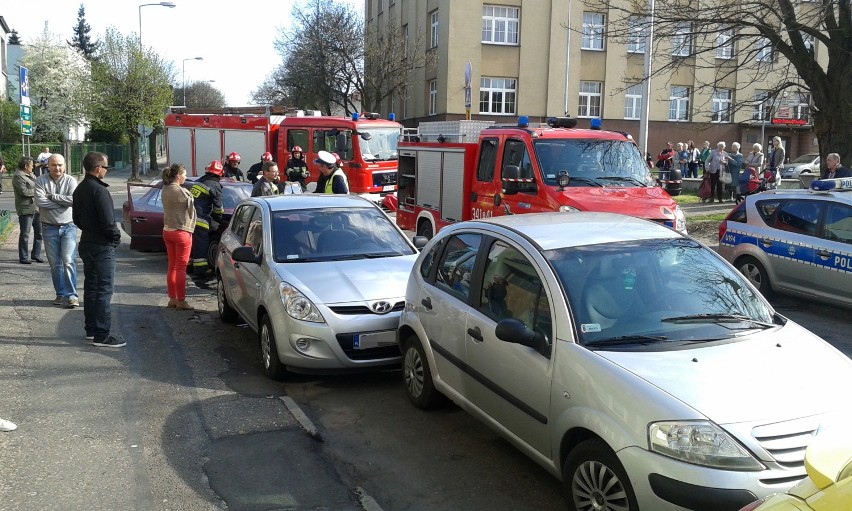 Wypadek na ulicy Handlowej w Kaliszu