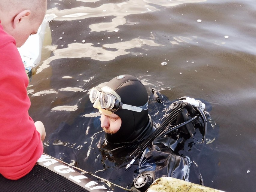 Murena robi porządki na jeziorze Trzesiecko w Szczecinku [zdjęcia]