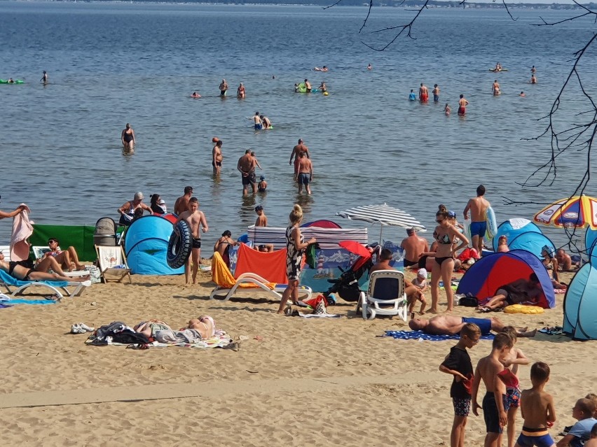 Plaża i wypoczynek w Pucku - 9 sierpnia 2020