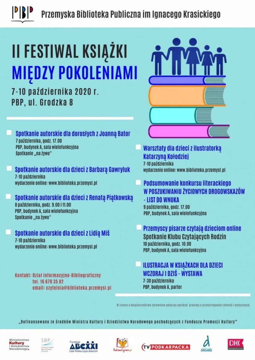 2. Festiwal Książki „Między pokoleniami” w Przemyślu od 7 do 10 października