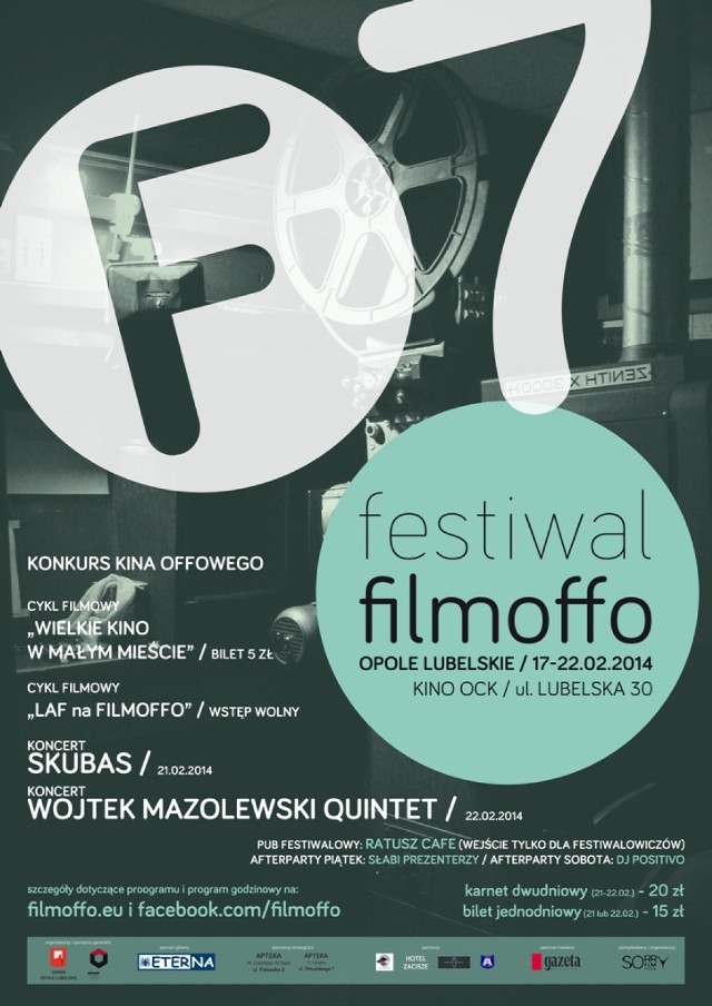 W lutym w Opolu Lubelskim odbędzie się VII Festiwal Filmoffo.