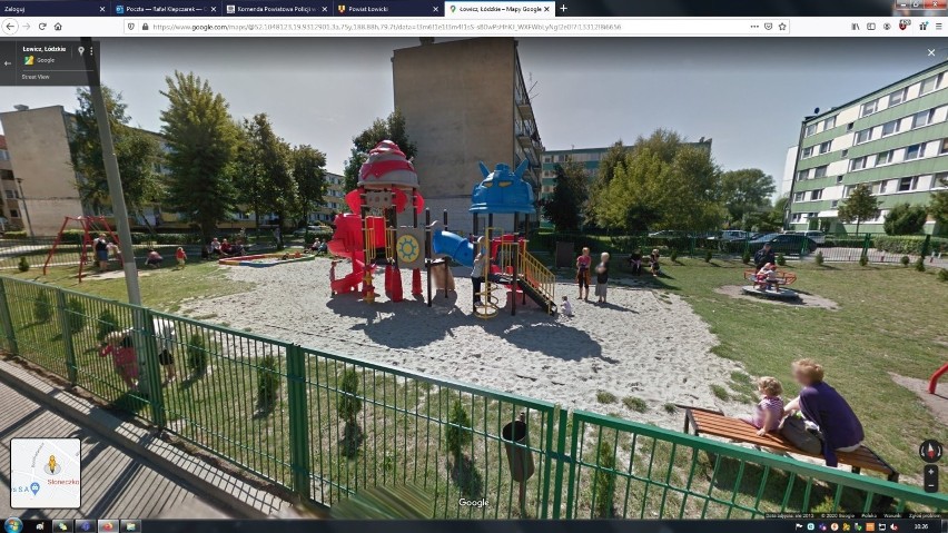 Mieszkańcy osiedla Dąbrowskiego w Łowiczu na Google Street View. Kogo złapała kamera? [ZDJĘCIA]
