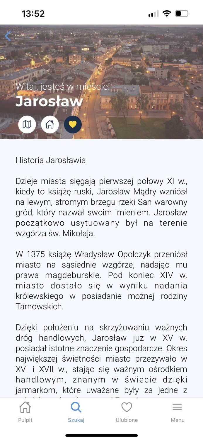 Jarosław w aplikacji Tripplay. To alternatywa dla tradycyjnych przewodników turystycznych