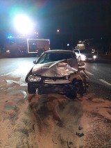 Groźne zderzenie dwóch pojazdów na obwodnicy Kościana [FOTO]