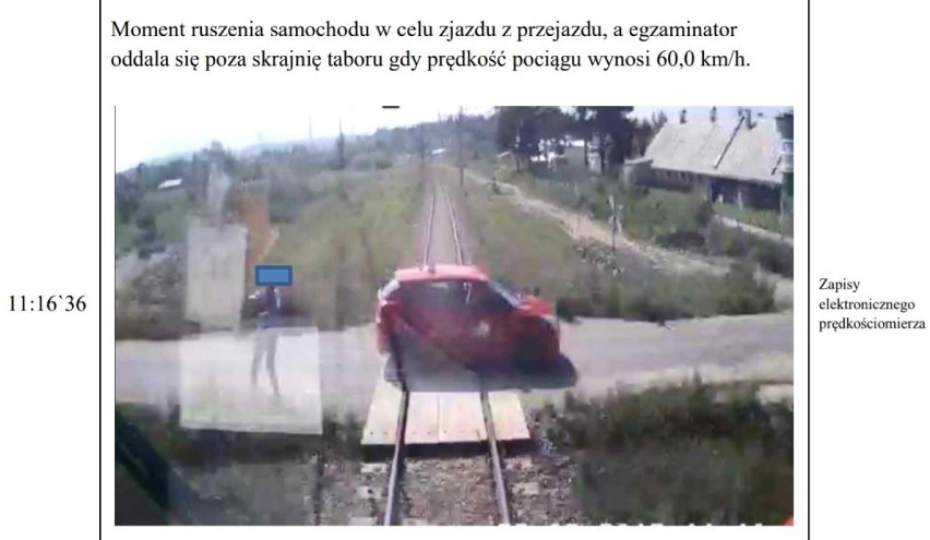 Zdjęcie z raportu komisji wypadków kolejowych