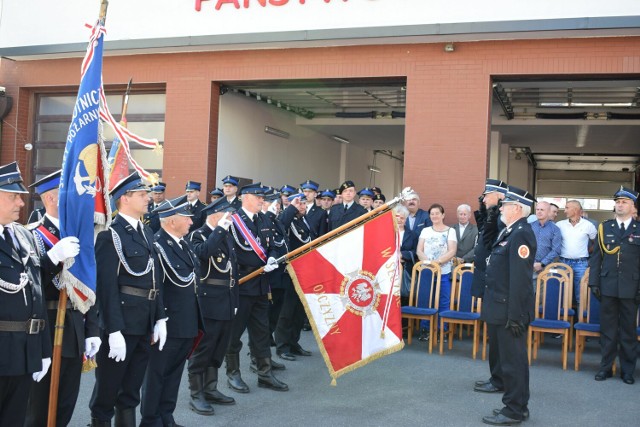 Uroczystości odbyły się w Komendzie Powiatowej Państwowej Straży Pożarnej w Poddębicach