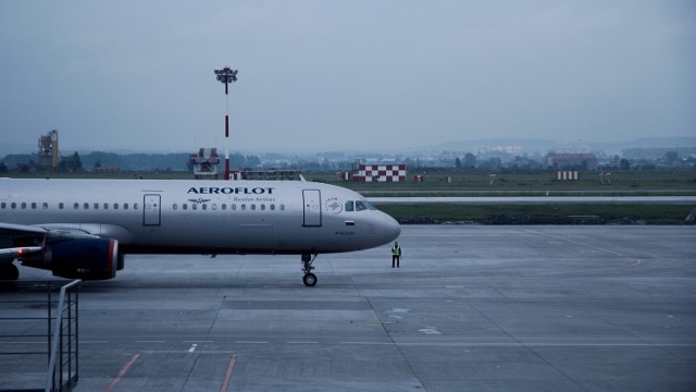 Samolot Aeroflotu, zdjęcie iliustracyjne