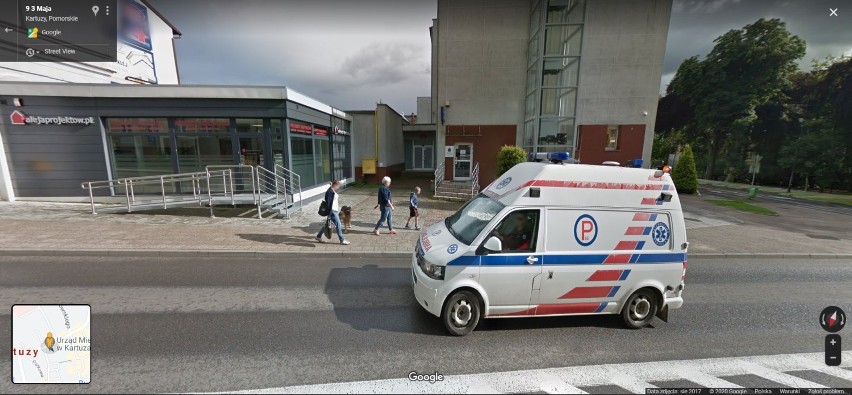 Przyłapani na ulicach Kartuz! Mieszkańcy uchwyceni przez Google Street View