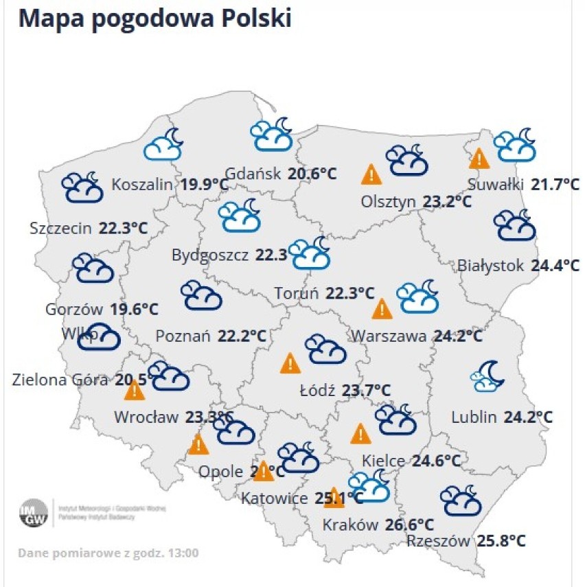 Uwaga ostrzeżeni IMGW przed burzami na Dolnym Śląsku,...