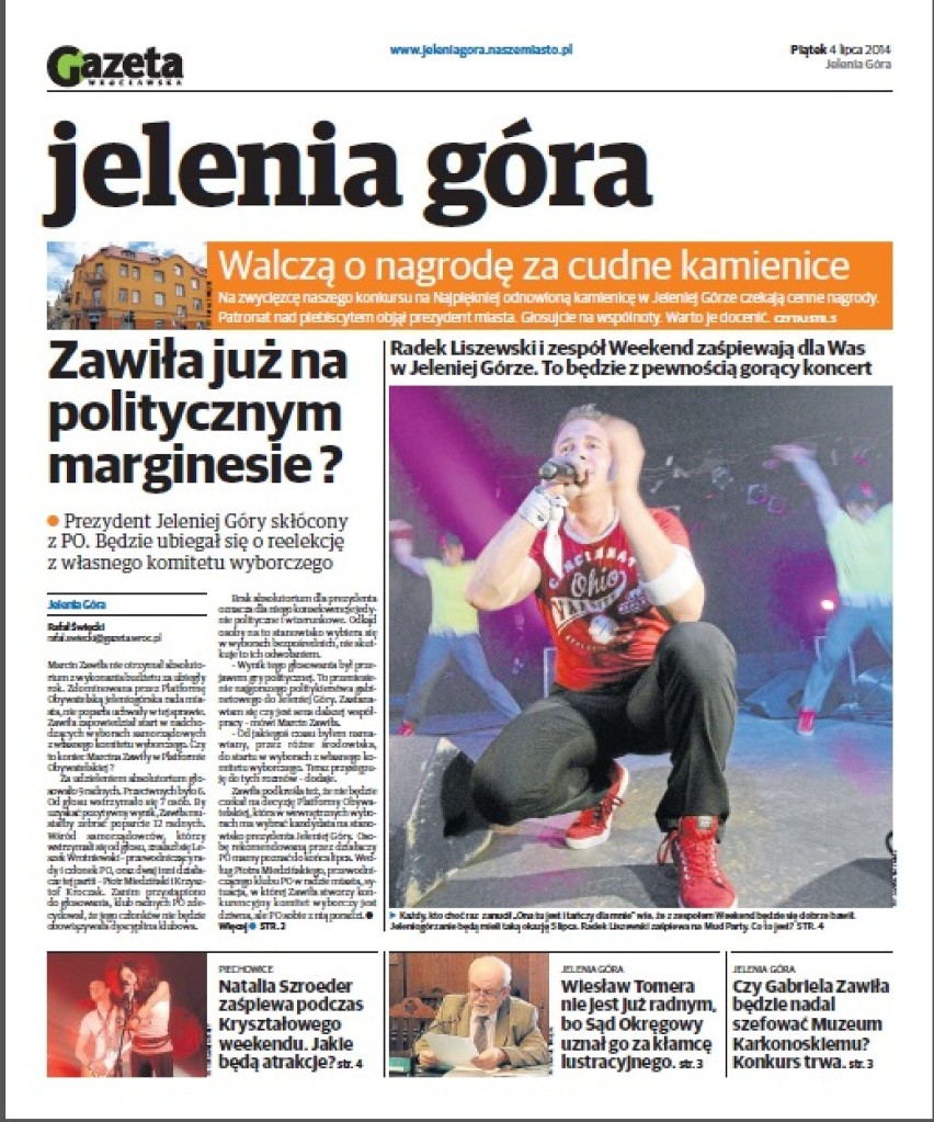 Gazeta Wrocławska Jelenia Góra. W redakcji  możecie kupić dzisiejszą  gazetę