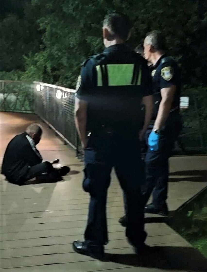 Incydent w parku wypoczynkowym w Częstochowie. Agresywny mężczyzna groził młotkiem