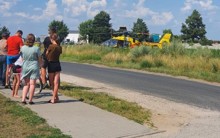 Gmina Gniezno. Wypadek na budowie. Mężczyzna trafił do...