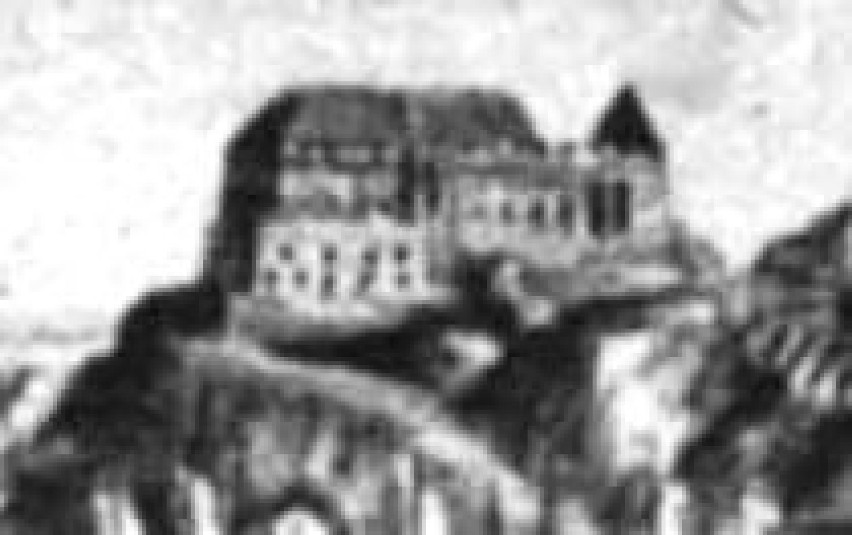 Na panoramie z 1795 r. widać, że skrzydło południowe zamku...
